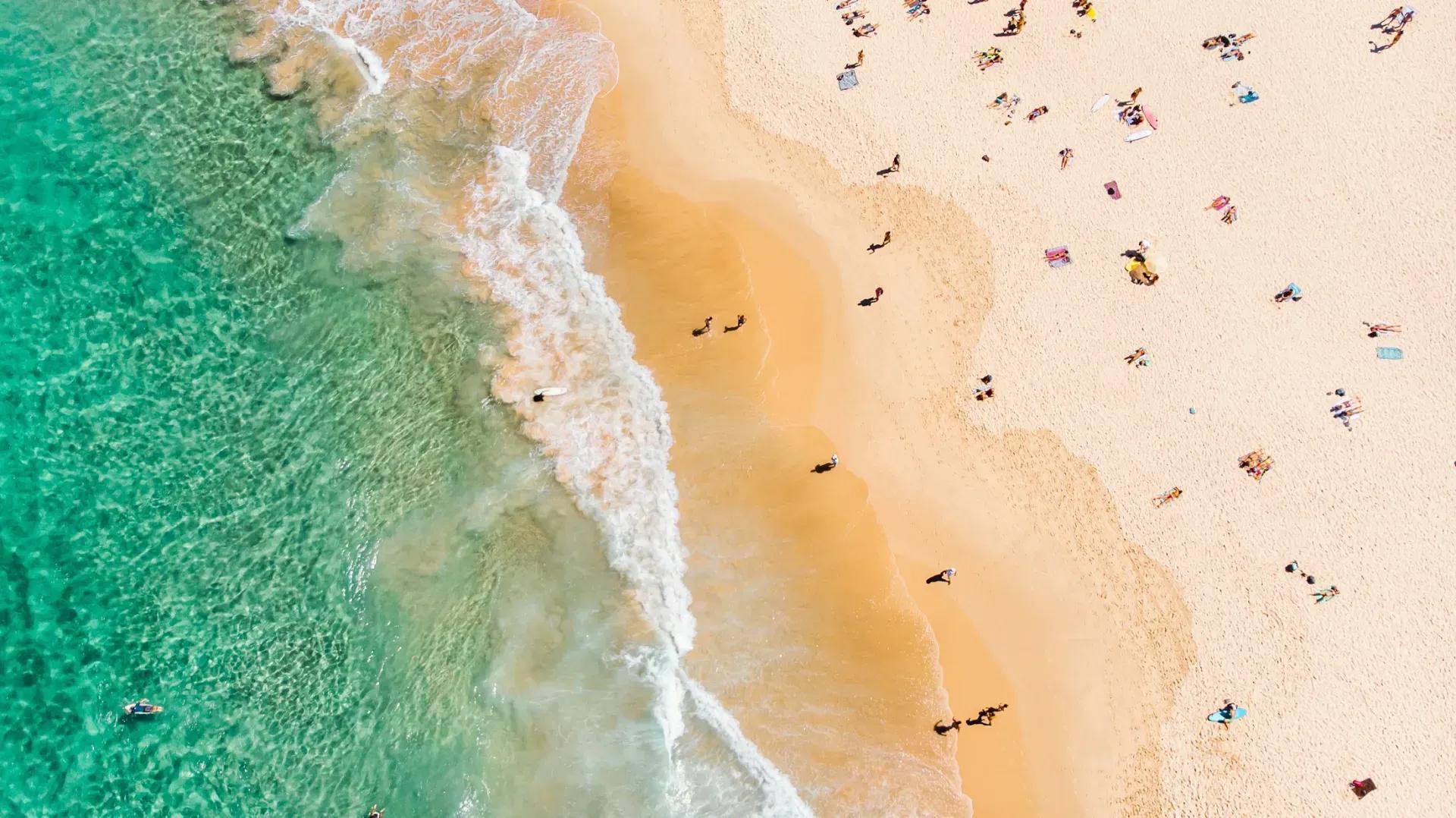 College spring break beach destinations from the air