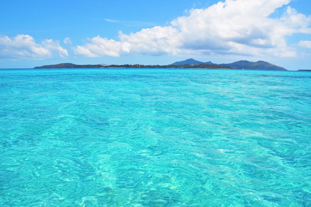 Blue skys and waters of Yasawas, Fiji
