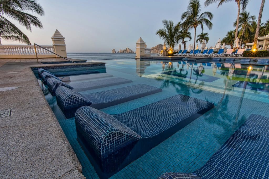 Swimming pool at a resort in Cabo San Lucas